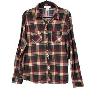 Love Potion Womens Size XL Plaid Button Up Shirt